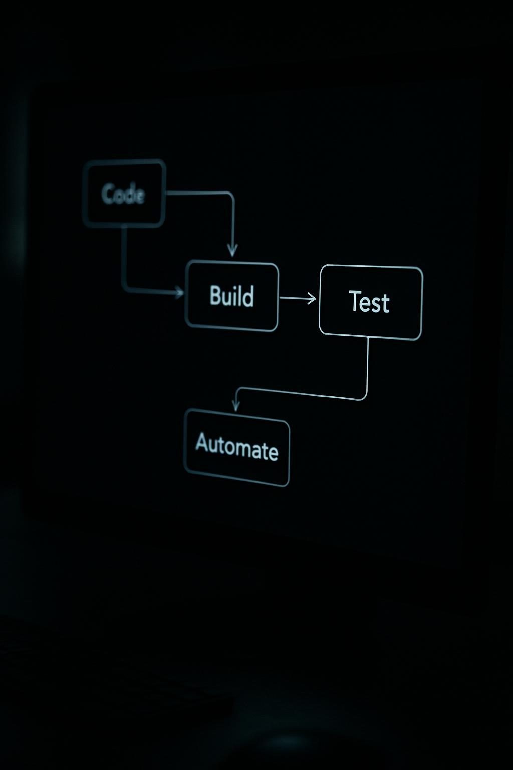 The development lifecycle chart with the option of build, test, and automate.